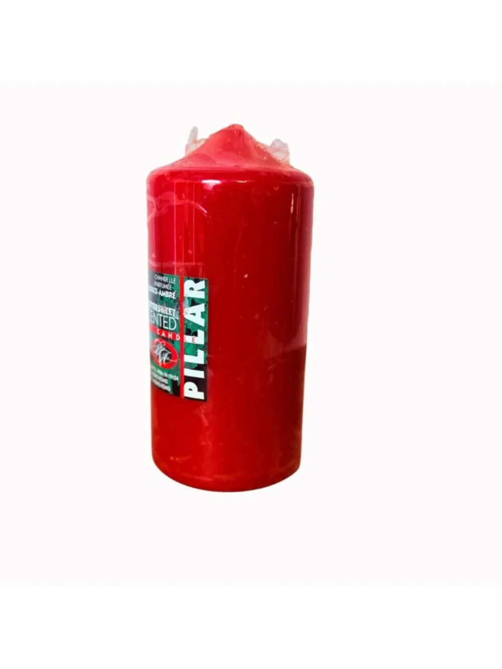 Robert Allen Red Pillar Candle Bittersweet Christmas Vtg Scented 3x6 Sealed